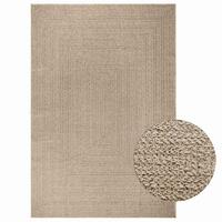 Gulvtæppe ZIZUR beige 200x290cm jute-look indendørs og udendørs