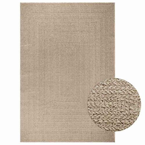Gulvtæppe ZIZUR beige 200x290cm jute-look indendørs og udendørs