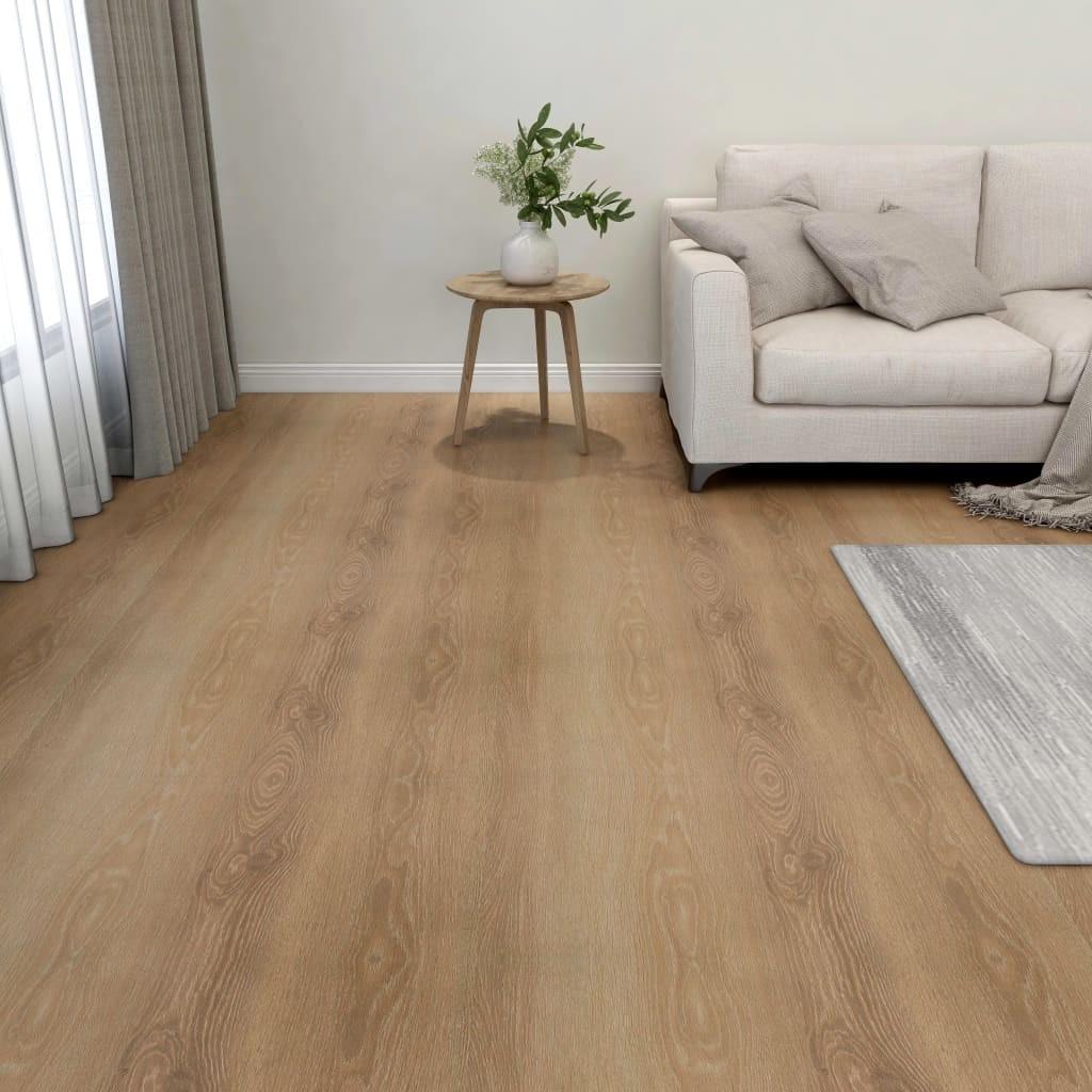 Selvklæbende gulvbrædder 55 stk. 5,11 m² PVC brun