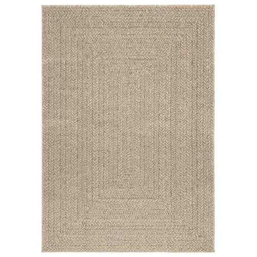 Gulvtæppe ZIZUR beige 120x170cm jute-look indendørs og udendørs
