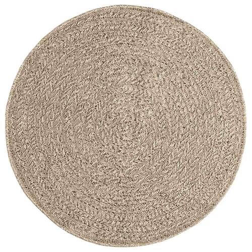 Gulvtæppe ZIZUR beige Ø 90 cm jute-look indendørs og udendørs