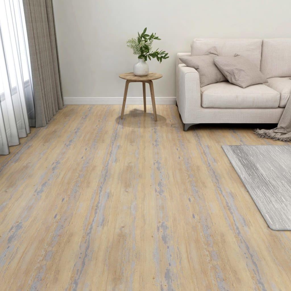 Selvklæbende gulvbrædder 55 stk. 5,11 m² PVC brun