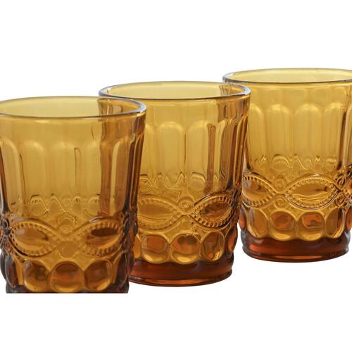 Glassæt Home ESPRIT Krystal Med relief 240 ml