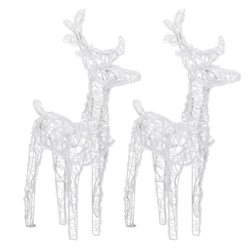 Rensdyr og kane 320 LED'er juledekoration akryl
