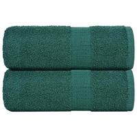 Håndklæder 2 stk. 30x30 cm 360 g/m2 100 % bomuld grøn