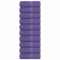 Håndklæder 10 stk. 30x30 cm 360 g/m2 100 % bomuld lilla