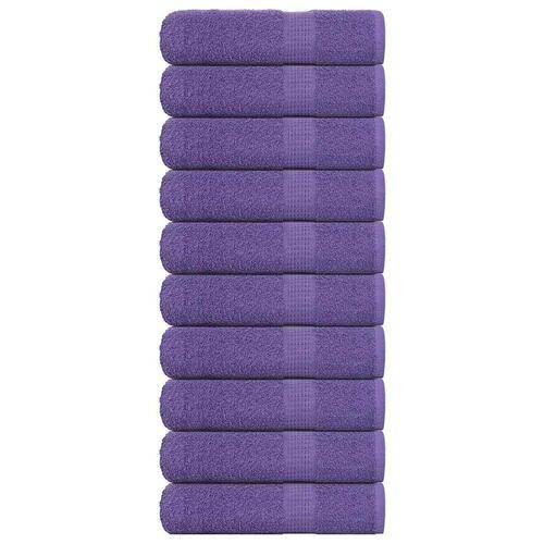 Håndklæder 10 stk. 70x140 cm 360 g/m2 100 % bomuld lilla