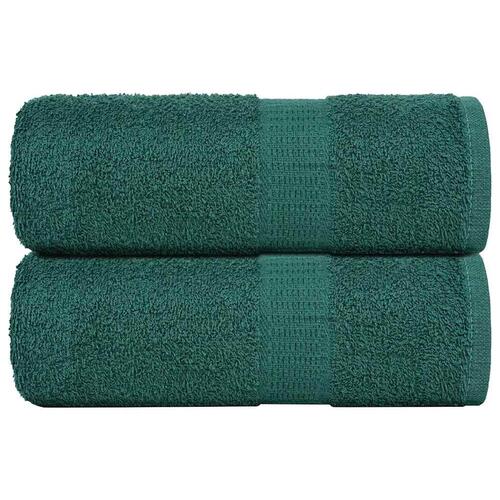 Gæstehåndklæder 2 stk. 30x50 cm 360 g/m2 100 % bomuld grøn