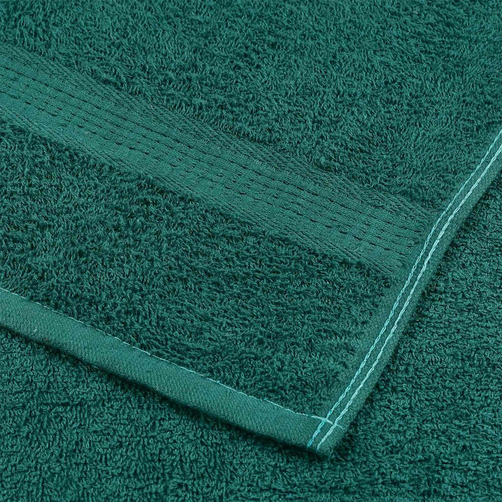 Håndklæder 4 stk. 70x140 cm 360 g/m2 100 % bomuld grøn