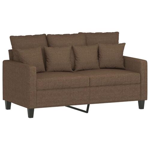 3 personers sofa med hynder stof brun