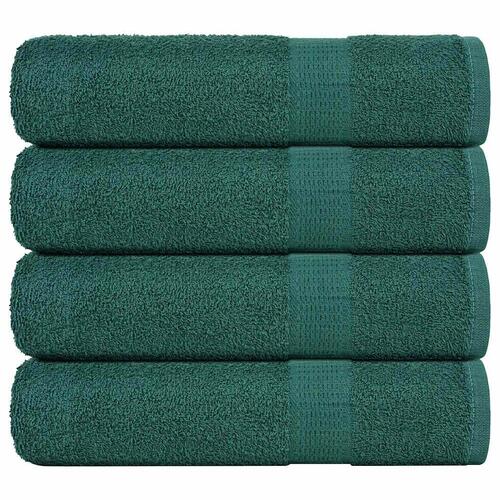 Badehåndklæder 4 stk. 100x150cm 360g/m2 100% bomuld grøn