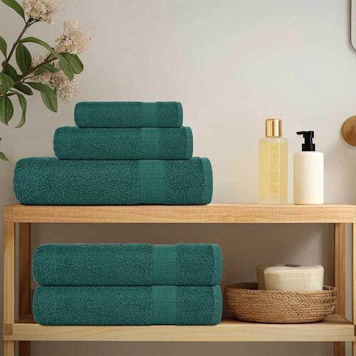 Badehåndklæder 4 stk. 100x150cm 360g/m2 100% bomuld grøn