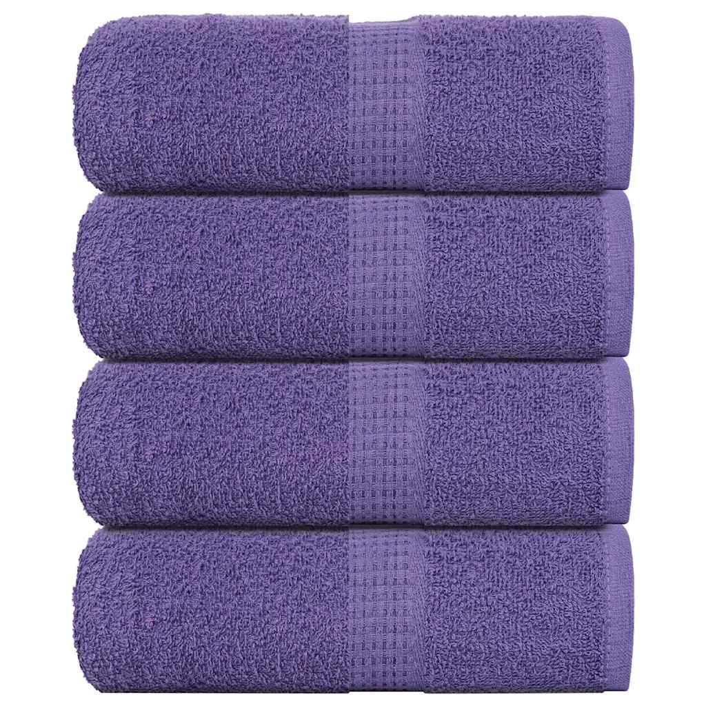 Håndklæder 4 stk. 30x30 cm 360 g/m2 100 % bomuld lilla