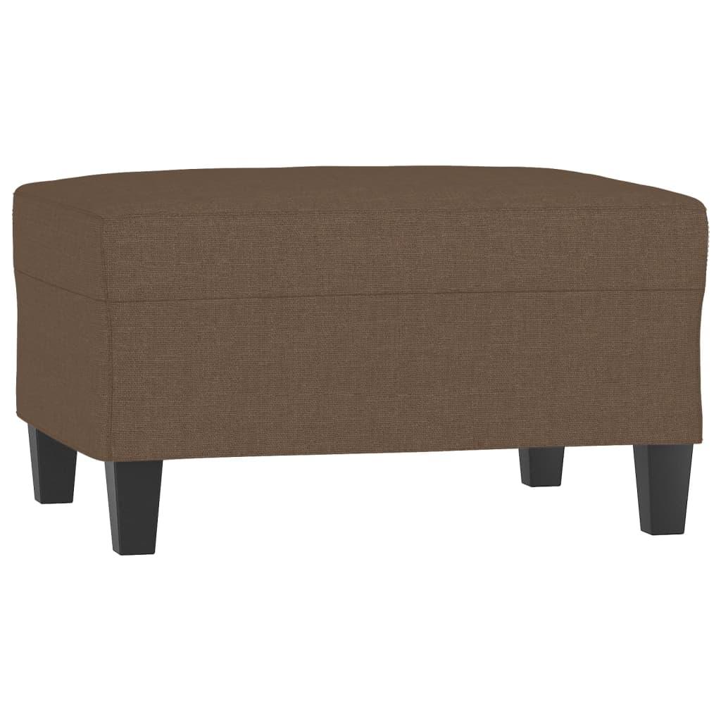 Sofasæt 4 dele med puder stof brun