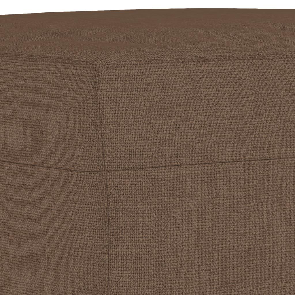 Sofasæt 4 dele med puder stof brun