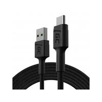 USB til USB-C Adapter Green Cell KABGC19 Sort 2 m