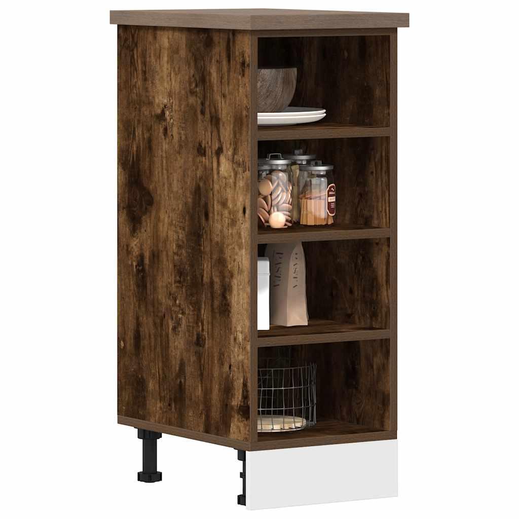 Underskab “Riga” i røget eg 30×44,5×81,5 cm - konstrueret træ billede