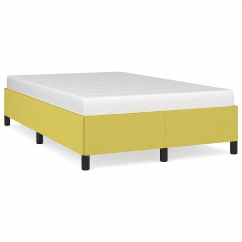 Sengeramme uden madras Grøn 120x200 cm Stof