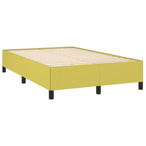 Sengeramme uden madras Grøn 120x200 cm Stof