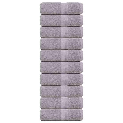 Håndklæder 10 stk. 30x30 cm 360 g/m2 100 % bomuld grå
