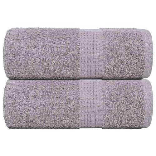 Håndklæder 2 stk. 30x30 cm 360 g/m2 100 % bomuld grå