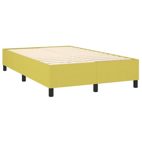 Sengeramme uden madras Grøn 120x200 cm Stof