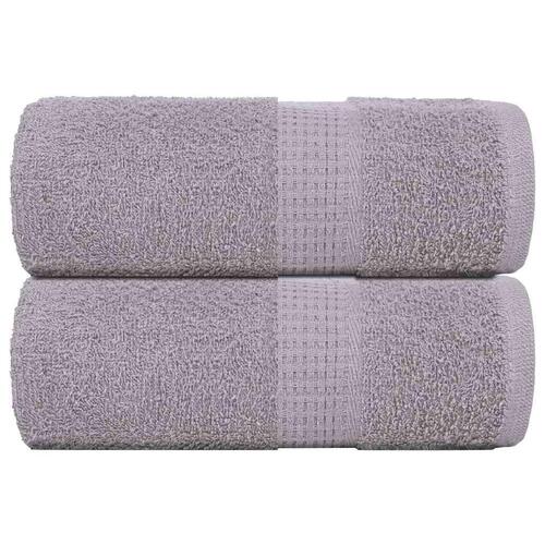 Gæstehåndklæder 2 stk. 30x50 cm 360 g/m2 100 % bomuld grå