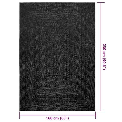 Gulvtæppe ZIZUR 160x230cm jute-look indendørs udendørs