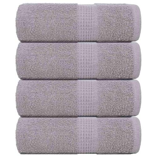 Håndklæder 4 stk. 30x30 cm 360 g/m2 100 % bomuld grå