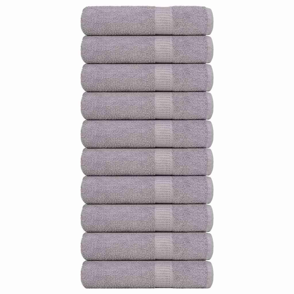 Badehåndklæder 10stk. 100x150cm 360g/m2 100% bomuld grå billede