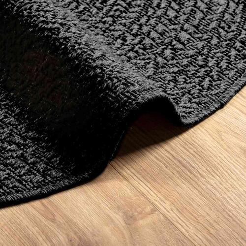 Gulvtæppe ZIZUR Ø 200 cm jute-look indendørs udendørs