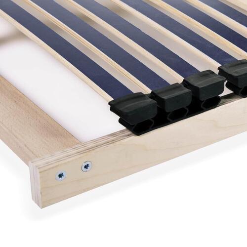 Lamelbund til seng med 42 lameller 7 zoner 140 x 200 cm