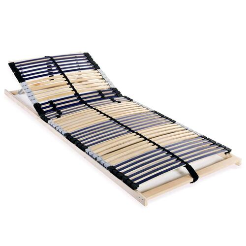 Lamelbund til seng med 42 lameller 7 zoner 70 x 200 cm