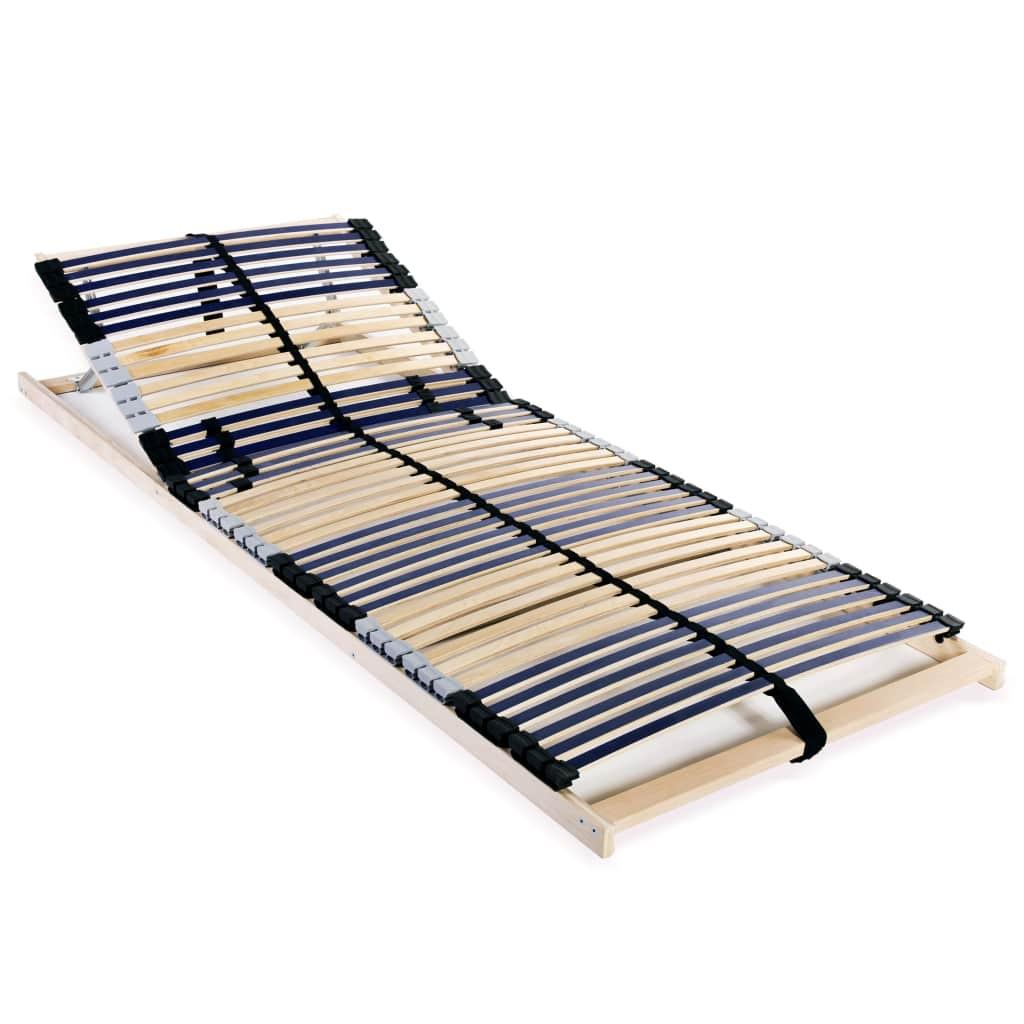 Lamelbund til seng med 42 lameller 7 zoner 70 x 200 cm