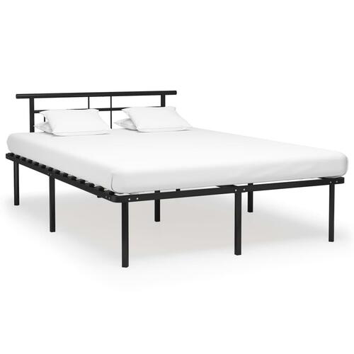 Sengestel 160x200 cm metal sort