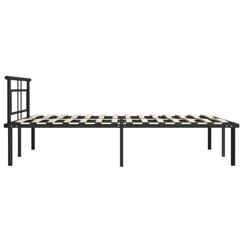 Sengestel 160x200 cm metal sort