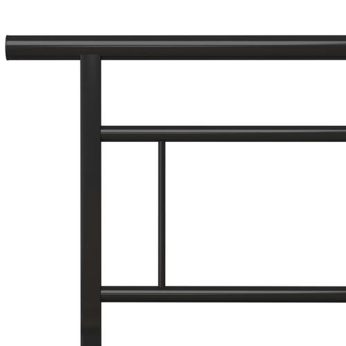 Sengestel 160x200 cm metal sort