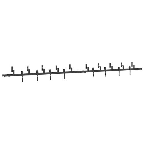 Skinnesæt til skydedør 427 cm stål sort