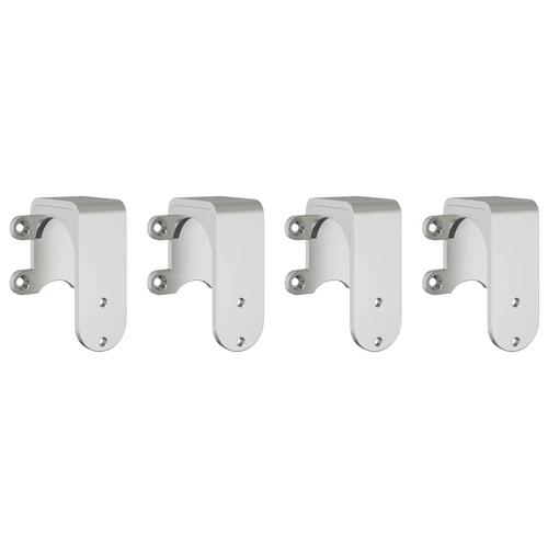 Hardwarekit til skydedør 183 cm rustfrit stål sølvfarvet