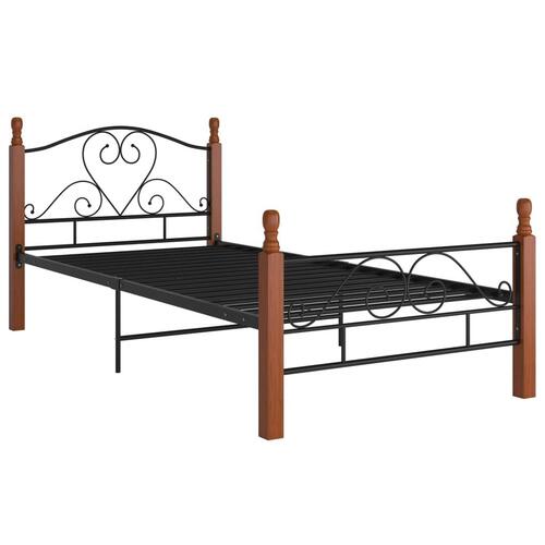 Sengeramme 100x200 cm metal sort