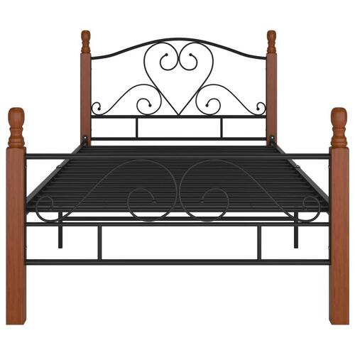 Sengeramme 100x200 cm metal sort