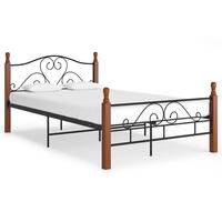 Sengeramme 120x200 cm metal sort