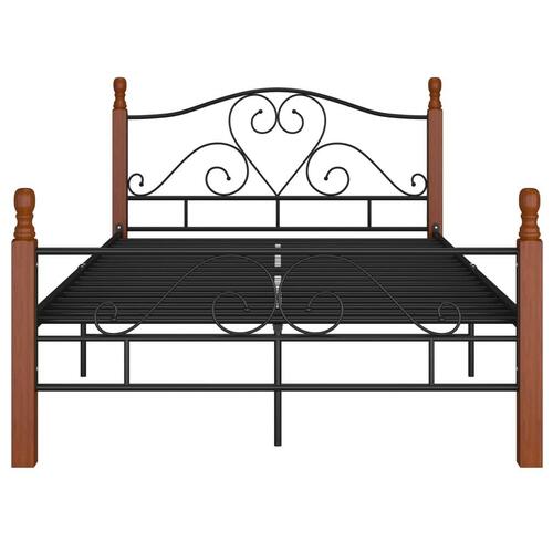 Sengeramme 120x200 cm metal sort