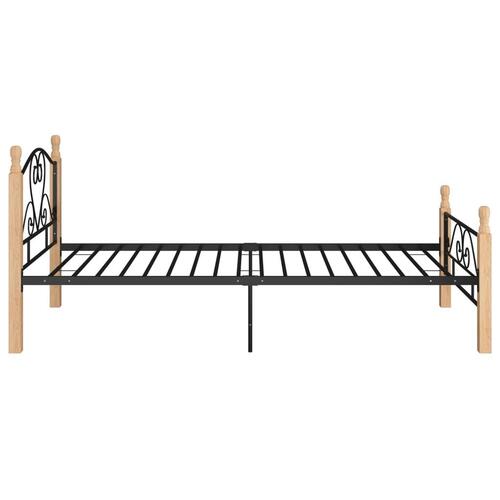 Sengeramme 90x200 cm metal sort