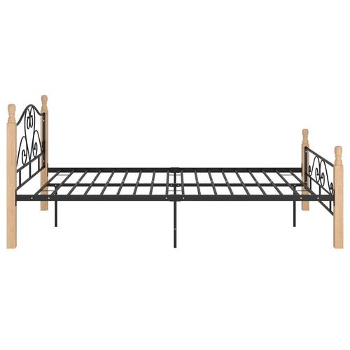 Sengeramme 120x200 cm metal sort