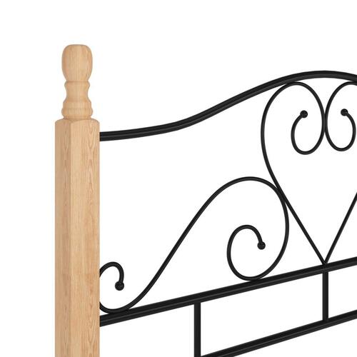 Sengeramme 120x200 cm metal sort