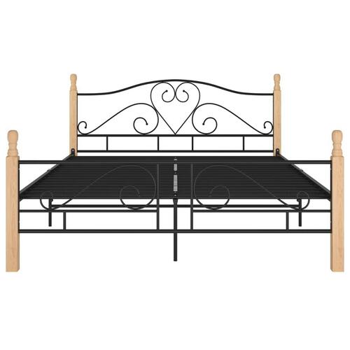Sengeramme 160x200 cm metal sort