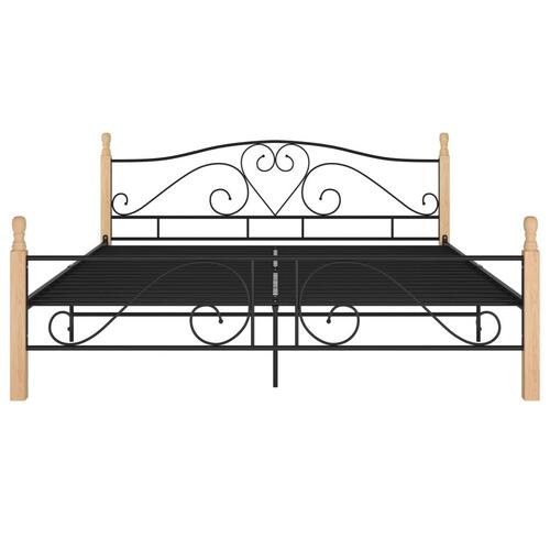 Sengeramme 180x200 cm metal sort