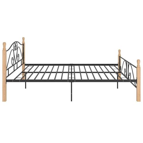 Sengeramme 180x200 cm metal sort