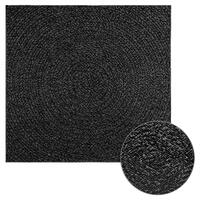 Gulvtæppe ZIZUR 120x120cm jute-look indendørs udendørs